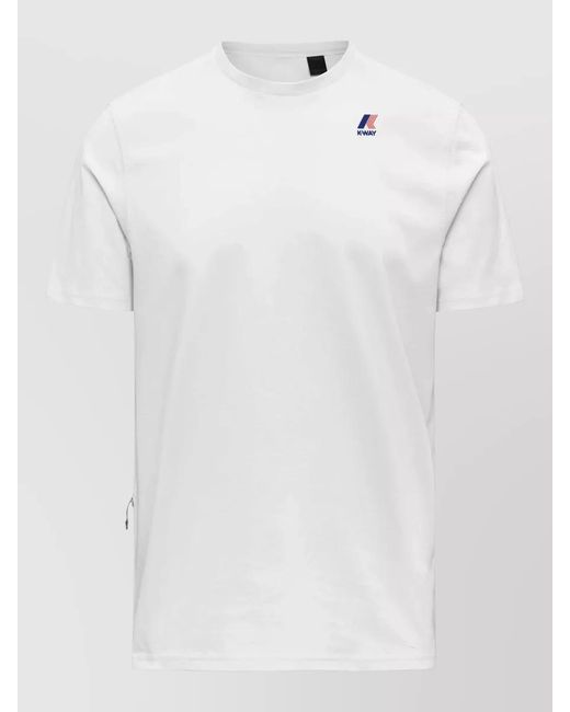 K-Way White Leonide Crew Neck Short Sleeves Top