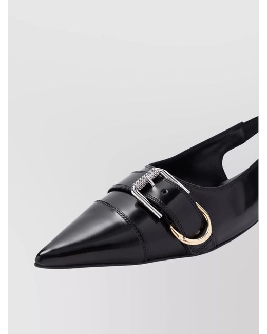 Givenchy White Leather Slingback Ballerina Flats