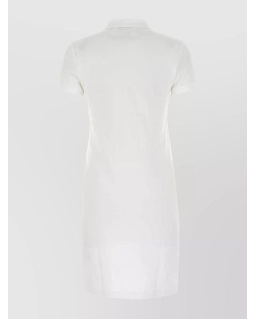 Polo Ralph Lauren White Cotton Polo Midi Dress