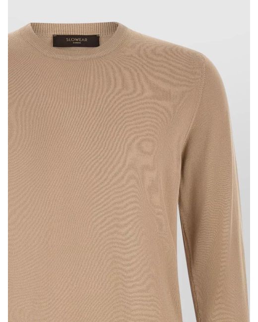 Zanone Natural Cotton Jumper for men