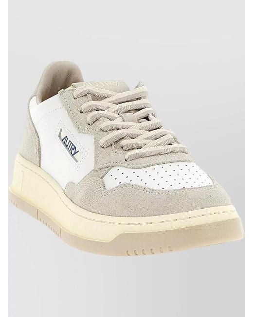 Autry Natural Medalist Low Lace Up Casual Sneakers for men