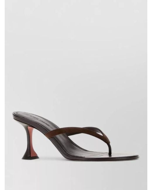 AMINA MUADDI Multicolor Leather Juliette Thong Mules