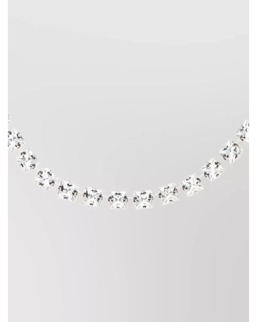 Isabel Marant Multicolor Metal Belt Choker Featuring Square Stones