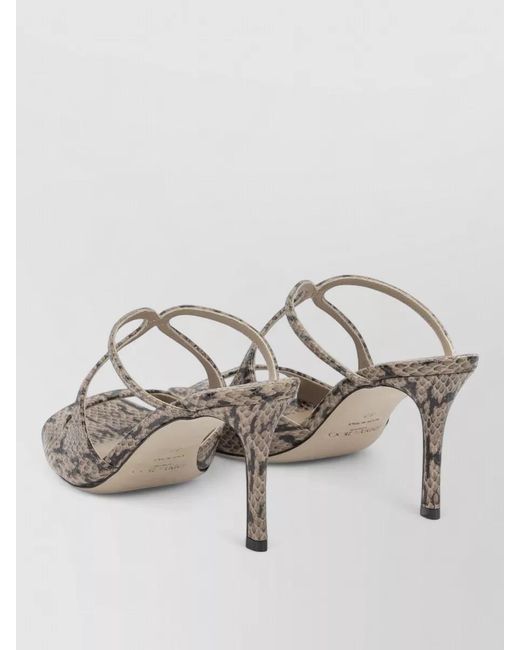 Jimmy Choo Multicolor Anise 75Mm Stiletto Heel Snake Mules