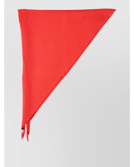 Extreme Cashmere Red Silk Hair Scarf Square Care Instructions