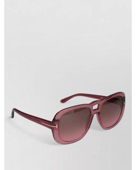 Tom Ford Purple Sunglasses Ft1012 Square Frame Tinted Lenses
