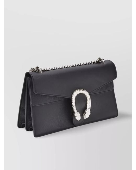 Gucci Gray Dionysus Medium Leather Shoulder Bag