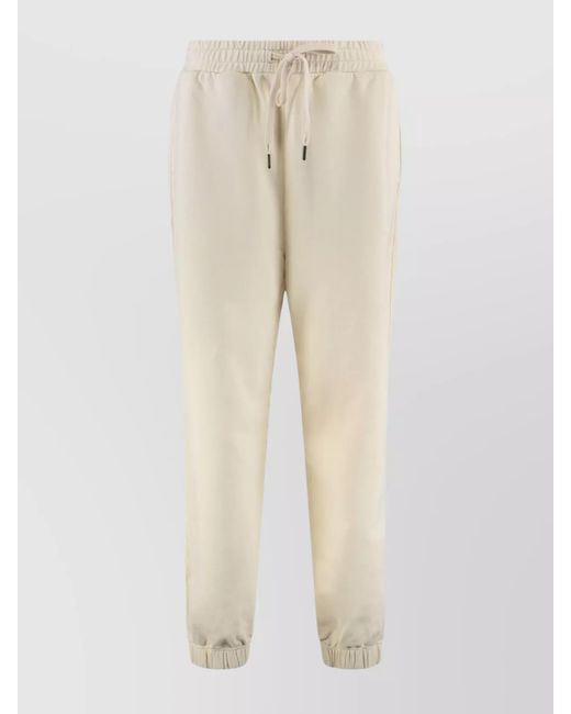 Canada Goose Natural Cotton Sweatpants With Elastic Cuffs And Waistband
