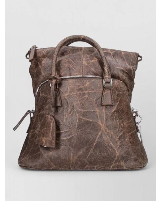 Maison Margiela Brown Na Na Leather Shoulder Bag