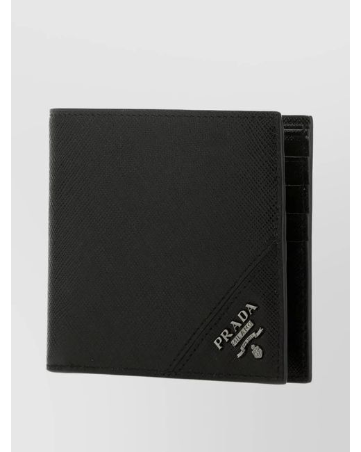 Prada Black Leather Wallet for men