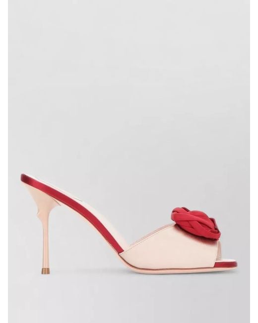 Roger Vivier Pink Leather Mules
