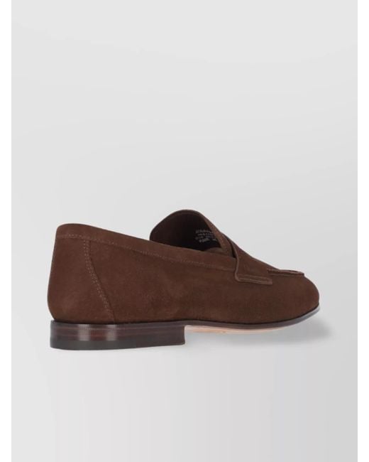 Church's Brown Suede Loafers for men