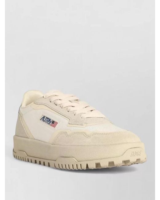 Autry Natural Leather Low-Top Sneakers