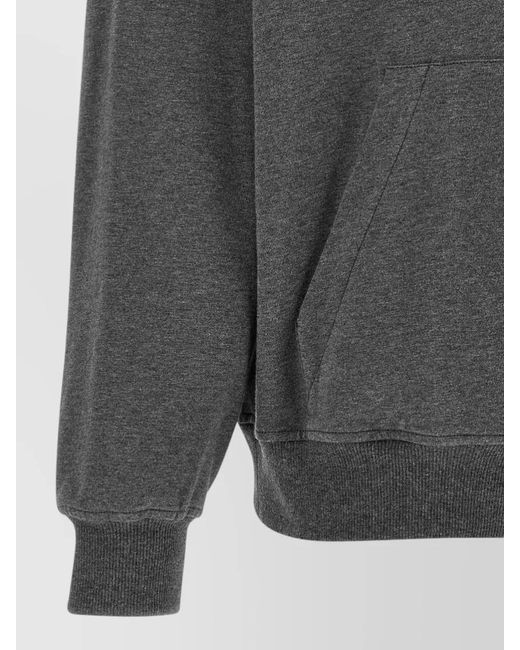 Brunello Cucinelli Gray Monile Trim Hoodie Lightweight Cotton