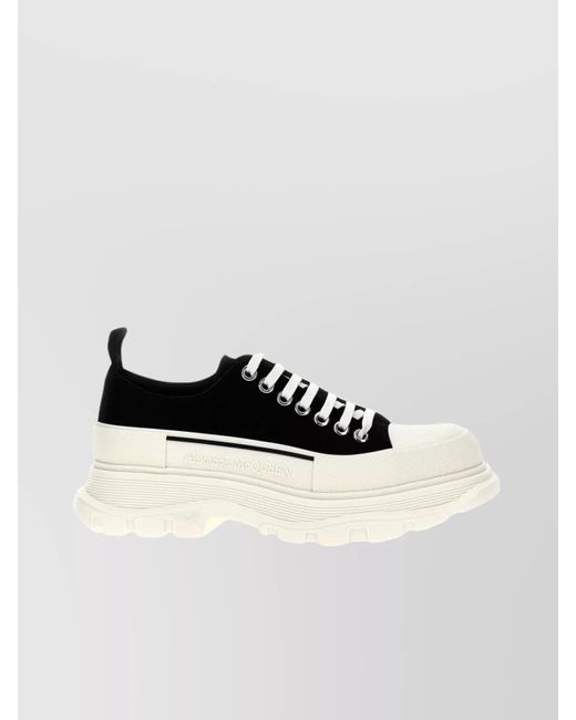 McQueen Multicolor Canvas Low-Top Sneakers for men