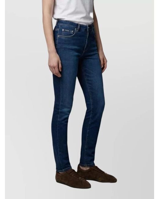 Dolce & Gabbana Blue Skinny Fit Mid Rise Denim Jeans