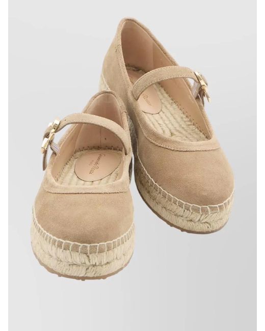 Gianvito Rossi Natural Leather Ballerina Flats