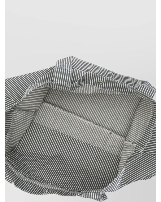 Carhartt Gray Mercer Large Tote Bag Striped Pattern Dual Handles for men