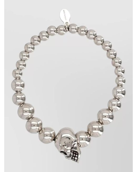 McQueen Multicolor Skull Bracelet for men