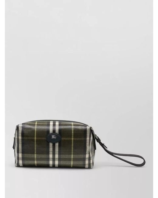Burberry Multicolor Ms Highlands Cotton Clutch Bag Wrist Strap for men