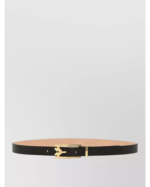 Victoria Beckham White Leather Belt 2.5 Cm