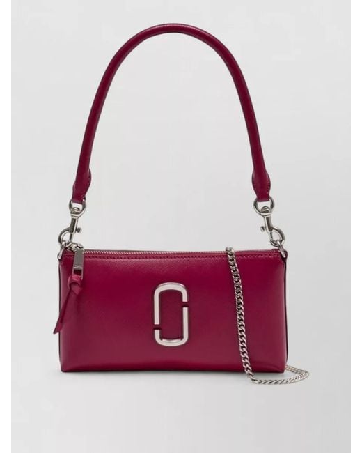 Marc Jacobs Purple Leather Shoulder Bag