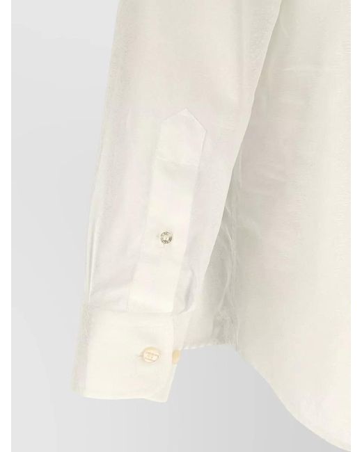 Etro Natural Paisley Cotton Shirt for men