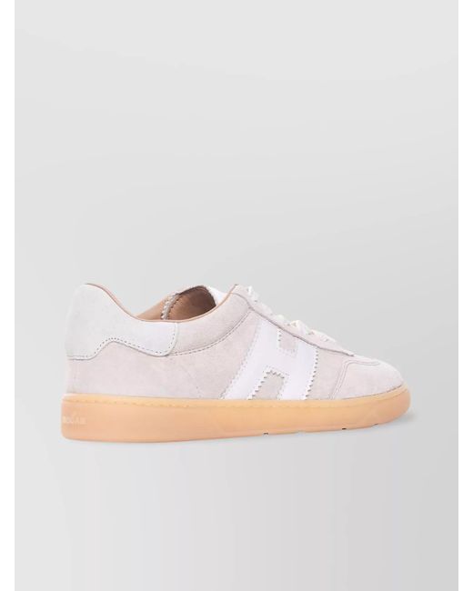 Hogan White Leather Cool Low-Top Sneakers