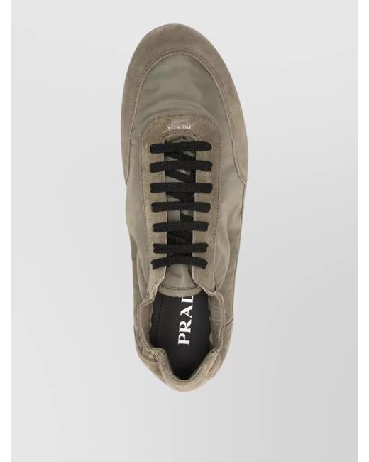 Prada Multicolor Leather Low-Top Sneakers for men