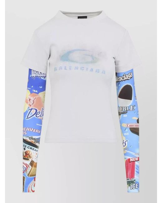 Balenciaga White Long Sleeve Tops