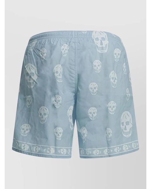 McQueen Blue Swim Shorts for men