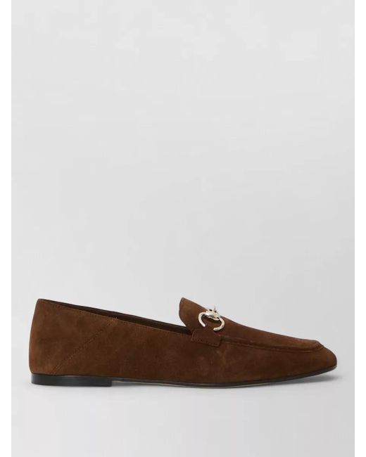 Gucci Brown Jordaan Suede Loafers Foldable Back