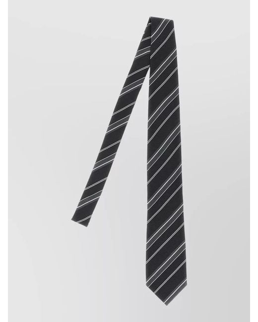 Tom Ford Black Tie Diagonal Stripe Pattern Design for men