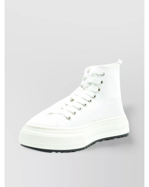 DSquared² White High-Top Sneakers