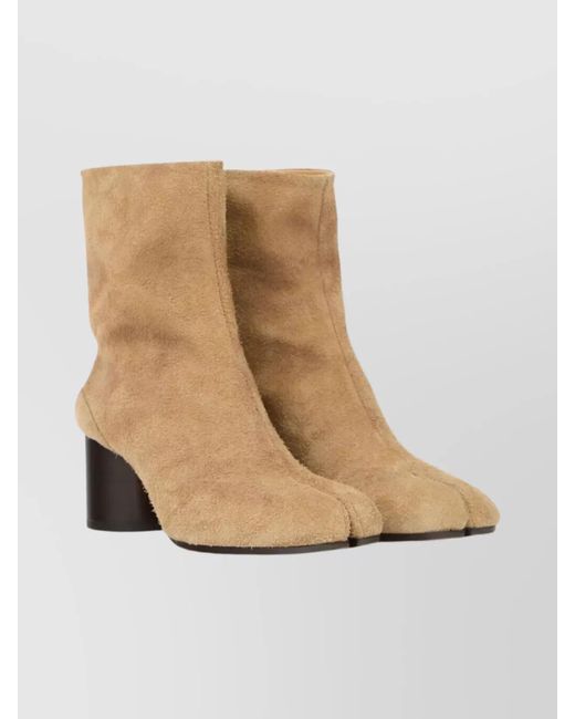 Maison Margiela Natural Suede Ankle Boots