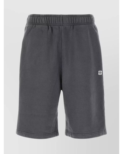 Ambush Gray Cotton Bermuda Shorts for men