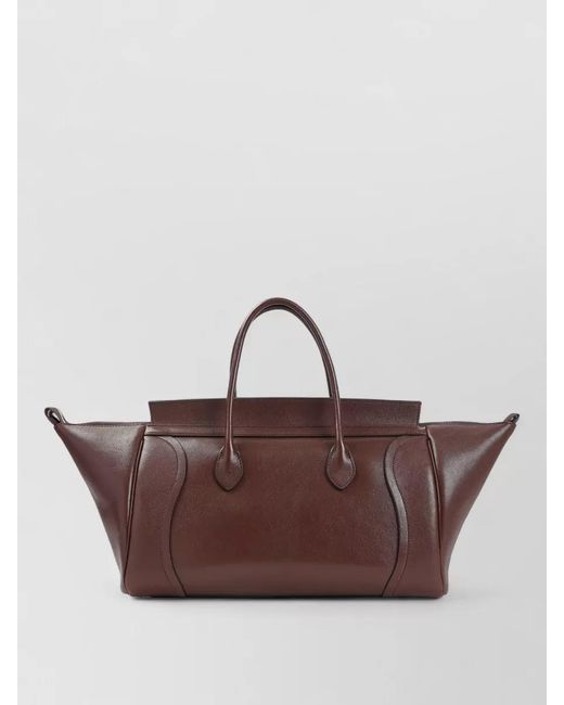 Céline Brown Leather Medium Luggage Bag