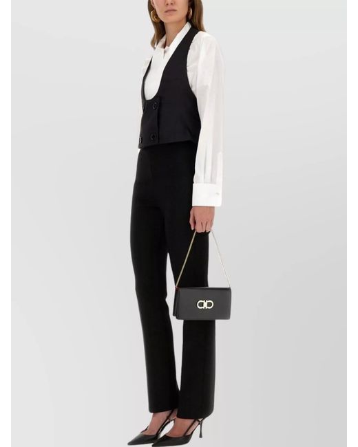 Nina Ricci Black Open Back Top