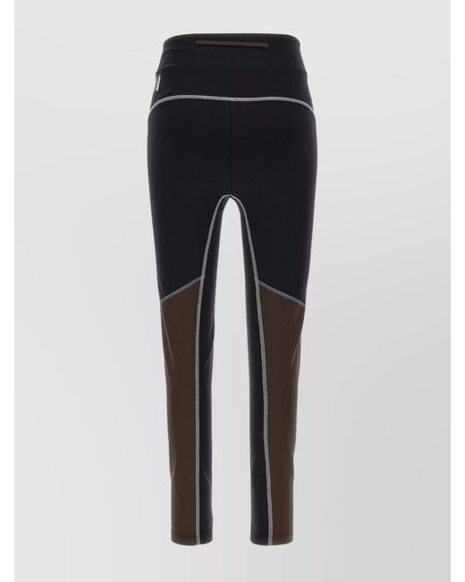 Fendi Blue Color Block Leggings