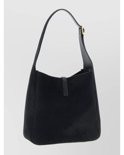 Saint Laurent Blue Le 5 À 7 Small Leather Shoulder Bag