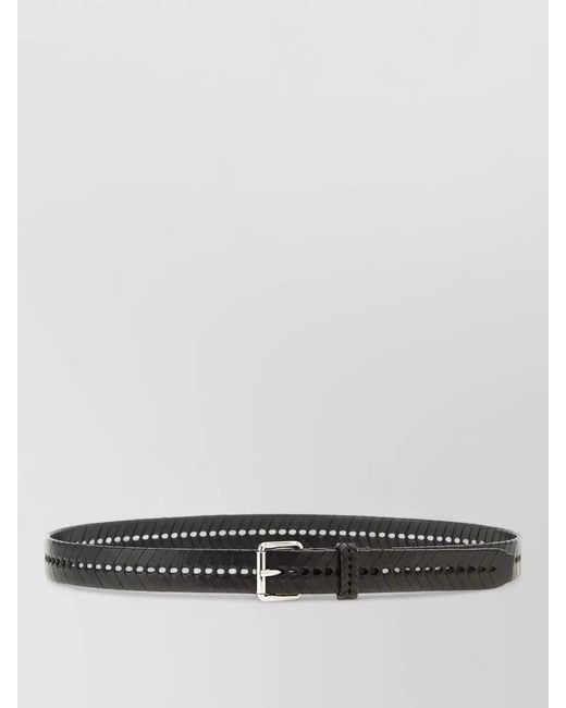 Lemaire White Braided Design Belt Adjustable Length for men