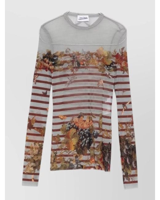 Jean Paul Gaultier Gray Silk Shirt