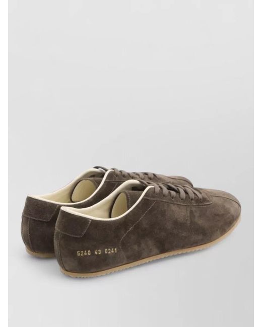Common Projects Brown Leather Low-Top Sneakers for men