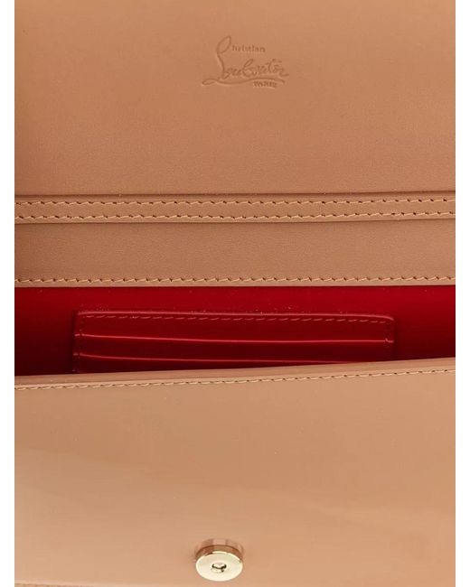 Christian Louboutin Natural Bettina Leather Clutch Bag