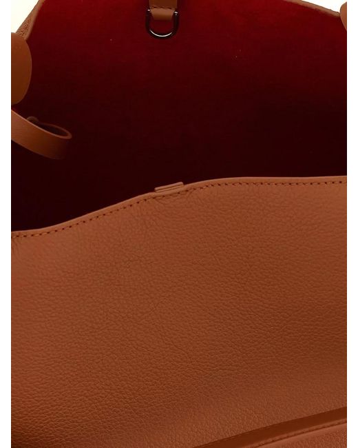 Christian Louboutin Brown Bettina Small Shoulder Shopping Bag Knot