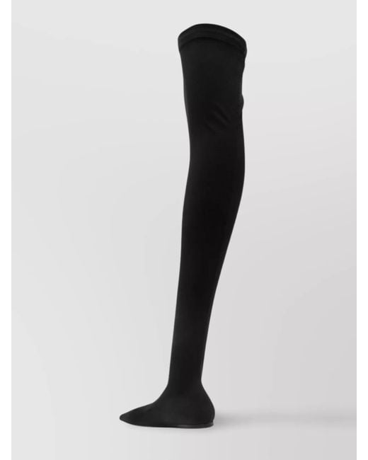 Dolce & Gabbana Black Stretch Jersey Over-The-Knee Boots