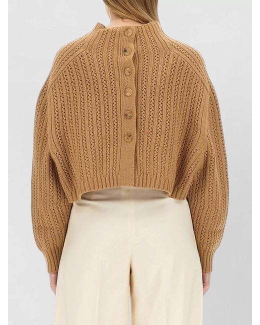 Max Mara White Cashmere Wool Sweatshirt