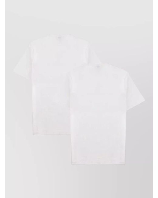 HUGO White Crew Neck Short Sleeve Underwear Top for men