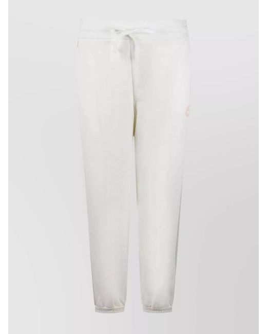 Gucci White Waistband Elastic Ribbed Cuffs Side Pockets