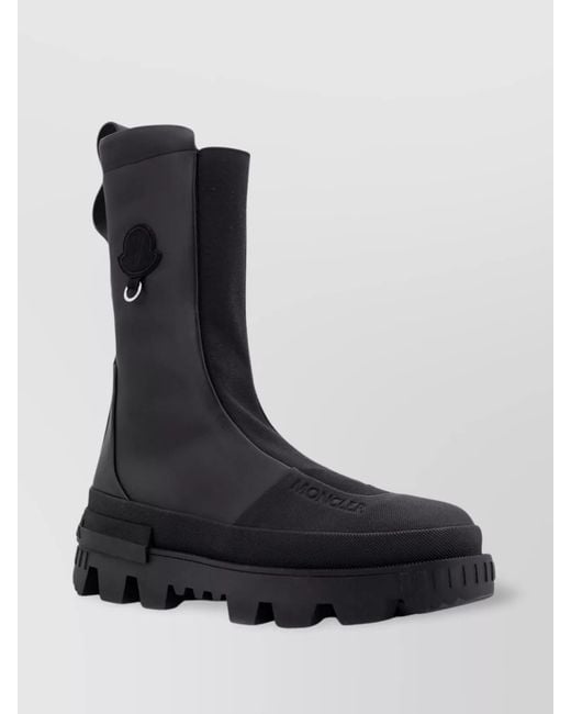 Moncler Genius Black Leather Boots